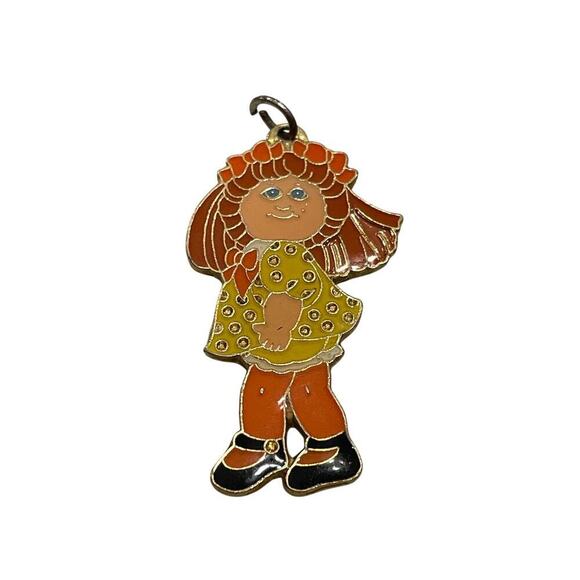 Vintage 1983 Cabbage Patch Kids Enamel Charm – Collectible OAA Accessory - Picture 1 of 4
